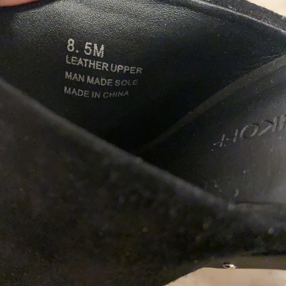 Rebecca Minkoff Black Suede heeled mules size 8.5M - Picture 9 of 11